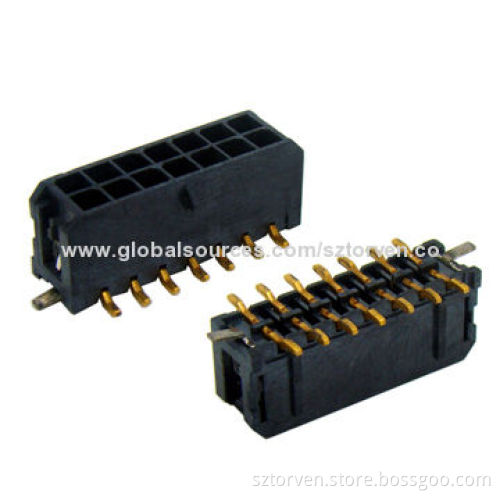 4 to 24-pin SMD Type Power Connectors with 3.0mm Pitch, 5A AC/DC Current RatingNew
